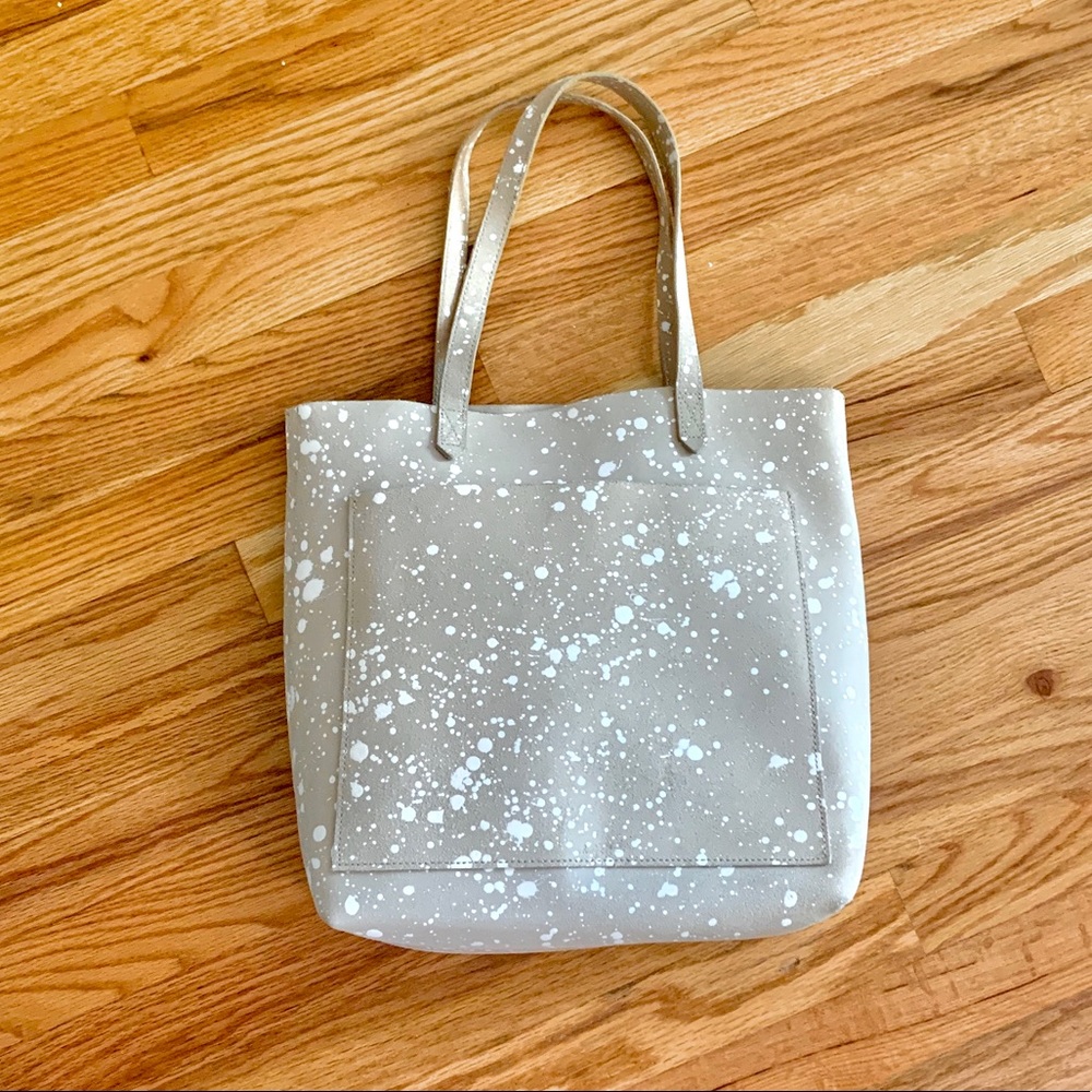 Madewell Medium Transport Tote Splatter Paint